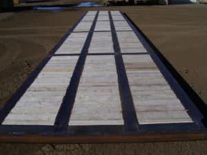 STEEL FRAMED RIG MATS in use