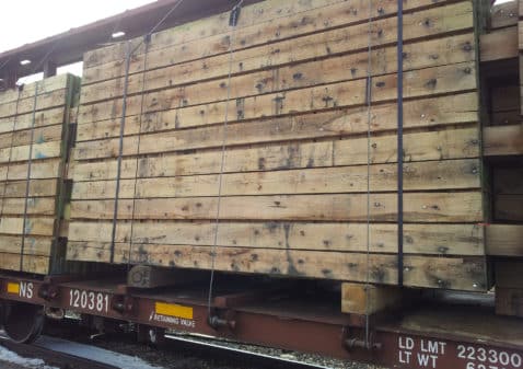 Rail Shipments at Totem Mats
