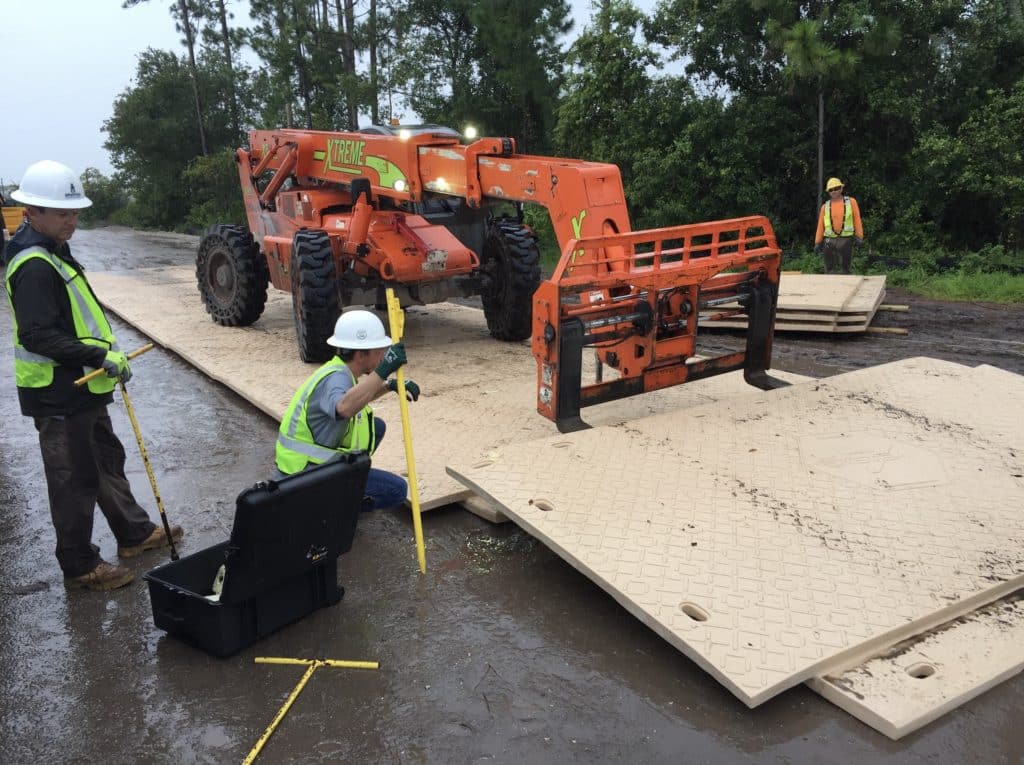 Composite Mat Installation at Totem Mats